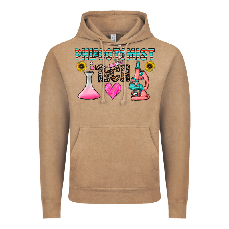 Phlebotomist Tech Vintage Hoodie by CowhideDigitalArt | Teevron
