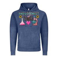 Vintage Denim phlebotomist tech Vintage Hoodie - CowhideDigitalArt