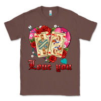Chestnut love you playing cards roses and pearls Classic Tee - AdoDesignShop