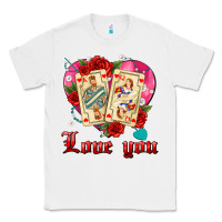 Love You Playing Cards Roses And Pearls Classic Tee | Teevron