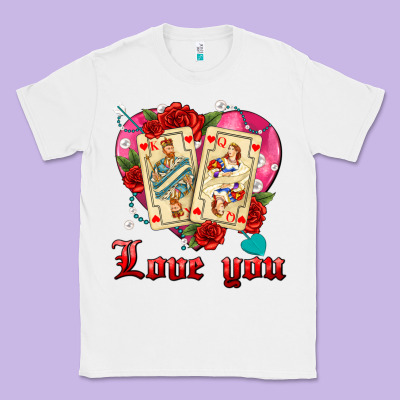 Love You Playing Cards Roses And Pearls Classic Tee Designed By Adodesignshop