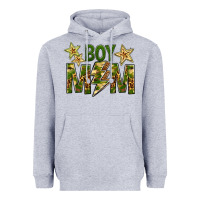 Heather Grey Boy Mom Heavyweight Hoodie - BundleAndBundleShop
