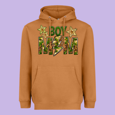 Boy Mom Heavyweight Hoodie Designed By Bundleandbundleshop