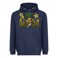 Navy Boy Mom Heavyweight Hoodie - BundleAndBundleShop