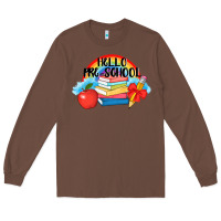 Chestnut Hello Pre School Long Sleeve Tee - AdoDesignShop