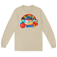 Mushroom Hello Pre School Long Sleeve Tee - AdoDesignShop