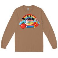 Toasted Coconut Hello Pre School Long Sleeve Tee - AdoDesignShop