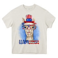 Cream llamerica Heavy Core Tee - RanaPortraitStore