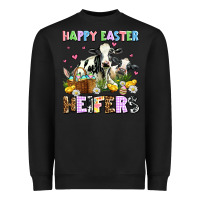 Black happy easter heifer's Heavyweight Sweatshirt - AdoDesignShop