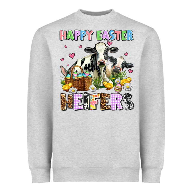 Happy Easter Heifer's Heavyweight Sweatshirt by AdoDesignShop | Teevron