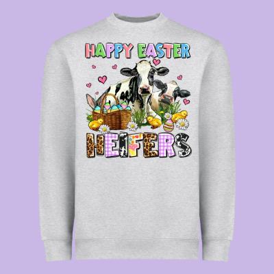 Happy Easter Heifer's Heavyweight Sweatshirt Designed By Adodesignshop