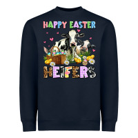 Navy happy easter heifer's Heavyweight Sweatshirt - AdoDesignShop