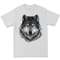 Dove Grey Wolf Premium Tee - RanaPortraitStore
