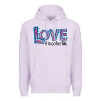 Lilac Love Teacher Life Premium Hoodie - Bettercallsaul