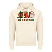Vintage Artic Tis The Season Christmas With Football And Santa Vintage Hoodie - FaDigitalArtStudio