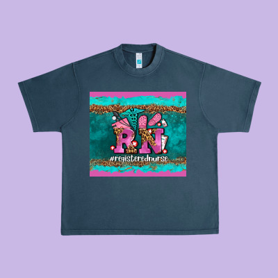 Rn Registered  Nurse Urban Heavy Tee Designed By Adodesignshop