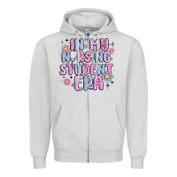 Dove Grey in my nursing student era Zipper Hoodie - MaliasSmallBusiness
