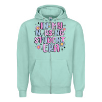 Seafoam in my nursing student era Zipper Hoodie - MaliasSmallBusiness