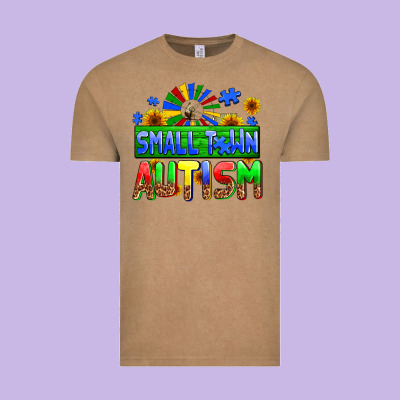 Small Town Autism Vintage Tee Designed By Adodesignshop
