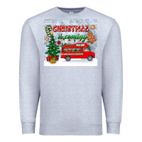 Heather Grey christmas is coming tumbler Premium Sweatshirt - BundleAndBundleShop