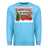 Ocean Blue christmas is coming tumbler Premium Sweatshirt - BundleAndBundleShop