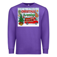 Purple christmas is coming tumbler Premium Sweatshirt - BundleAndBundleShop