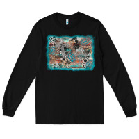 Black cross western background Long Sleeve Tee - AdoDesignShop