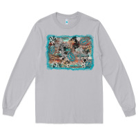 Moon Dust cross western background Long Sleeve Tee - AdoDesignShop