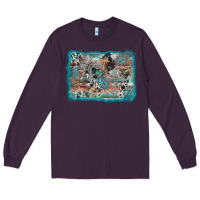 Plum cross western background Long Sleeve Tee - AdoDesignShop