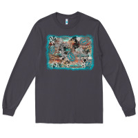 Smoke cross western background Long Sleeve Tee - AdoDesignShop