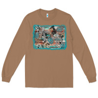 Toasted Coconut cross western background Long Sleeve Tee - AdoDesignShop