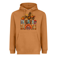 Meerkat Western Blessed Mom With Cross Heavyweight Hoodie - BundleAndBundleShop