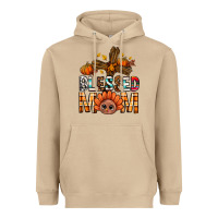 Western Blessed Mom With Cross Heavyweight Hoodie | Teevron