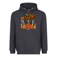 Smoke Western Blessed Mom With Cross Heavyweight Hoodie - BundleAndBundleShop