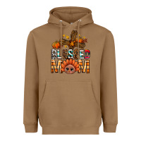 Toasted Coconut Western Blessed Mom With Cross Heavyweight Hoodie - BundleAndBundleShop