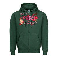 Sports Green but did you pray about it Zipper Hoodie - MaliasSmallBusiness