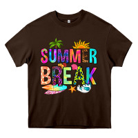 Chocolate Brown summer break Heavy Core Tee - RanaPortraitStore