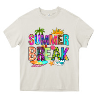 Cream summer break Heavy Core Tee - RanaPortraitStore