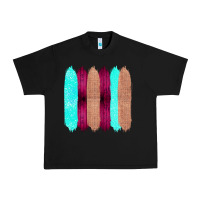 Black Colored Farm Life Purple Wood Jute Cyan Glitter Brush Strokes Urban Heavy Tee - Bettercallsaul