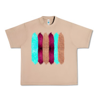 Burro Colored Farm Life Purple Wood Jute Cyan Glitter Brush Strokes Urban Heavy Tee - Bettercallsaul