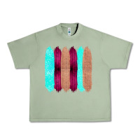 Oil Green Colored Farm Life Purple Wood Jute Cyan Glitter Brush Strokes Urban Heavy Tee - Bettercallsaul
