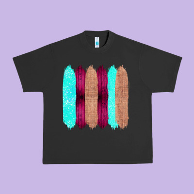 Colored Farm Life Purple Wood Jute Cyan Glitter Brush Strokes Urban Heavy Tee Designed By Bettercallsaul