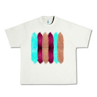 Pistachio Colored Farm Life Purple Wood Jute Cyan Glitter Brush Strokes Urban Heavy Tee - Bettercallsaul