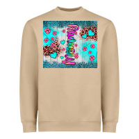 Mushroom mommy leopard turquoise Heavyweight Sweatshirt - JahusDesignShop