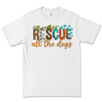White rescue all the dogs Premium Tee - texasbilliewilder