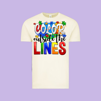 Color Outside The Lines Vintage Tee Designed By Adodesignshop