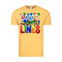 Vintage Mustard color outside the lines Vintage Tee - AdoDesignShop