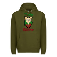 Army Green Merry Christmas Cat Premium Hoodie - Bettercallsaul