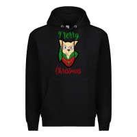 Black Merry Christmas Cat Premium Hoodie - Bettercallsaul