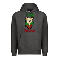 Charcoal Heather Merry Christmas Cat Premium Hoodie - Bettercallsaul